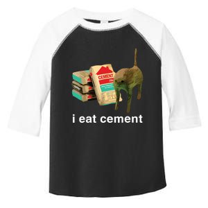 I Eat Cement Cursed Cat Funny Oddly Specific Dank Meme Toddler Fine Jersey T-Shirt