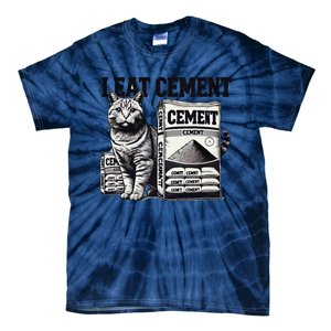 I Eat Cement Cursed Cat Funny Oddly Specific Weird Meme Tie-Dye T-Shirt