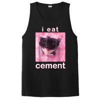 I Eat Cement Cursed Cat Funny Oddly Specific Dank Meme PosiCharge Competitor Tank