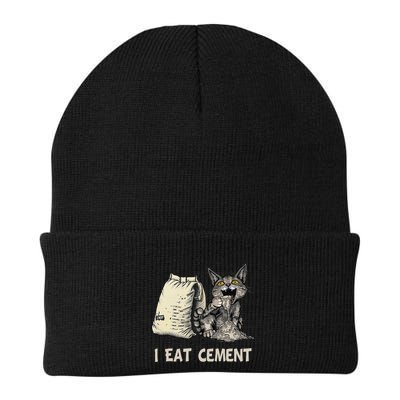 I Eat Cement Funny Cat Meme Beanie