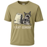 I Eat Cement Funny Cat Meme Cooling Performance Crew T-Shirt