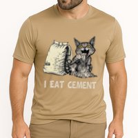 I Eat Cement Funny Cat Meme Cooling Performance Crew T-Shirt