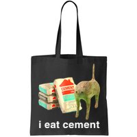 I Eat Cement Cursed Cat Funny Oddly Specific Dank Meme Bag