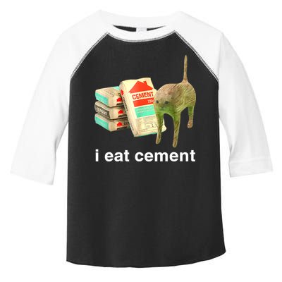 I Eat Cement Cursed Cat Funny Oddly Specific Dank Meme Toddler Fine Jersey T-Shirt