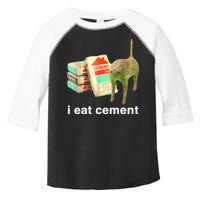 I Eat Cement Cursed Cat Funny Oddly Specific Dank Meme Toddler Fine Jersey T-Shirt