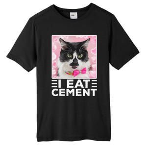 I Eat Cement Cat Tall Fusion ChromaSoft Performance T-Shirt