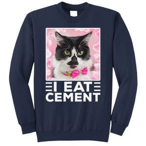 I Eat Cement Cat Sweatshirt