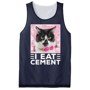 I Eat Cement Cat Mesh Reversible Basketball Jersey Tank