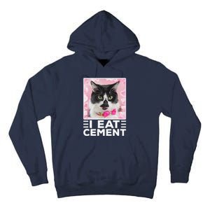 I Eat Cement Cat Tall Hoodie