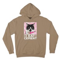 I Eat Cement Cat Hoodie