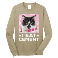 I Eat Cement Cat Long Sleeve Shirt