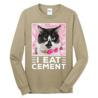 I Eat Cement Cat Tall Long Sleeve T-Shirt