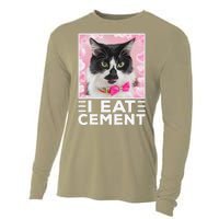 I Eat Cement Cat Cooling Performance Long Sleeve Crew