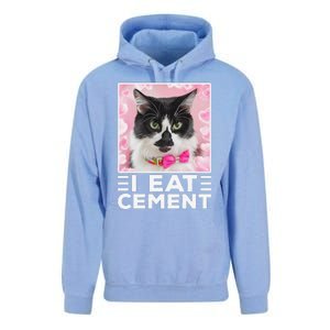 I Eat Cement Cat Unisex Surf Hoodie