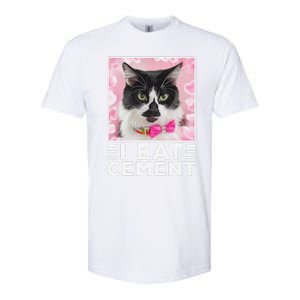 I Eat Cement Cat Softstyle CVC T-Shirt