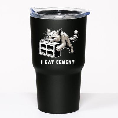 I Eat Cement Cursed Cat Funny Weird Meme Tumbler