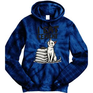 I Eat Cement Funny Meme Cat Tie Dye Hoodie