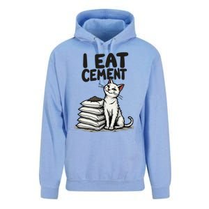 I Eat Cement Funny Meme Cat Unisex Surf Hoodie