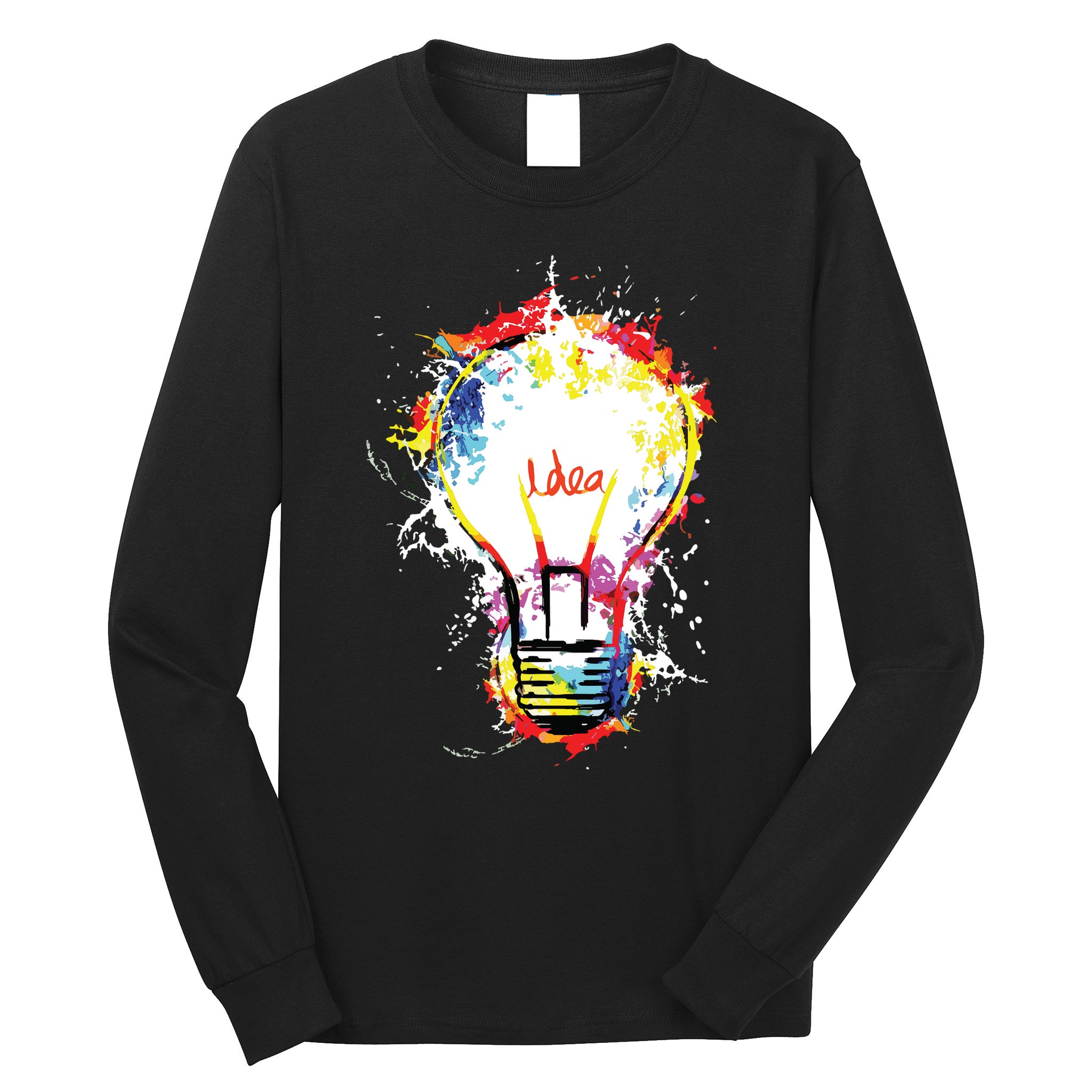 Idea Explosion Creative Genius Light Bulb Women Long Sleeve Shirt