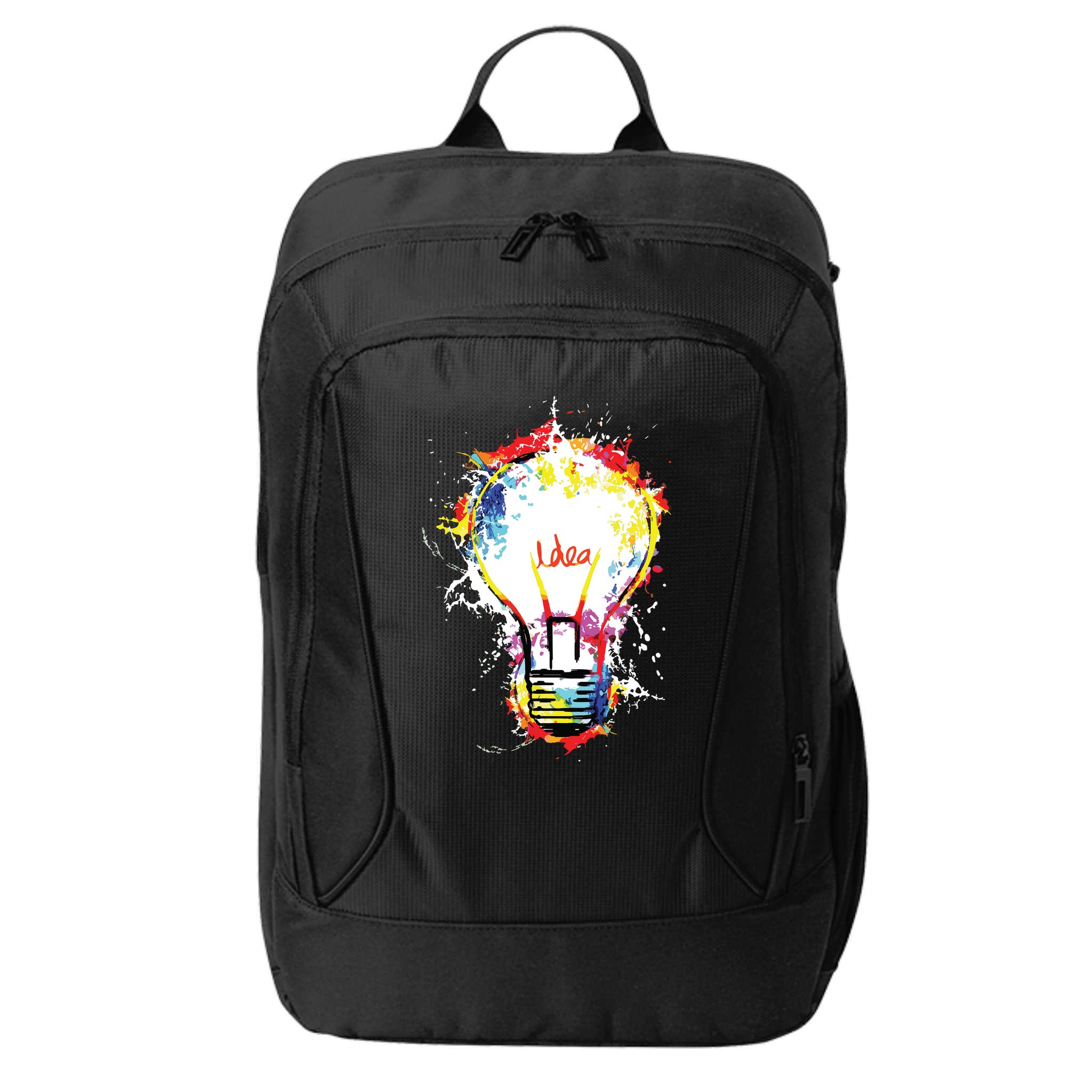 Idea Explosion Creative Genius Light Bulb Women City Backpack