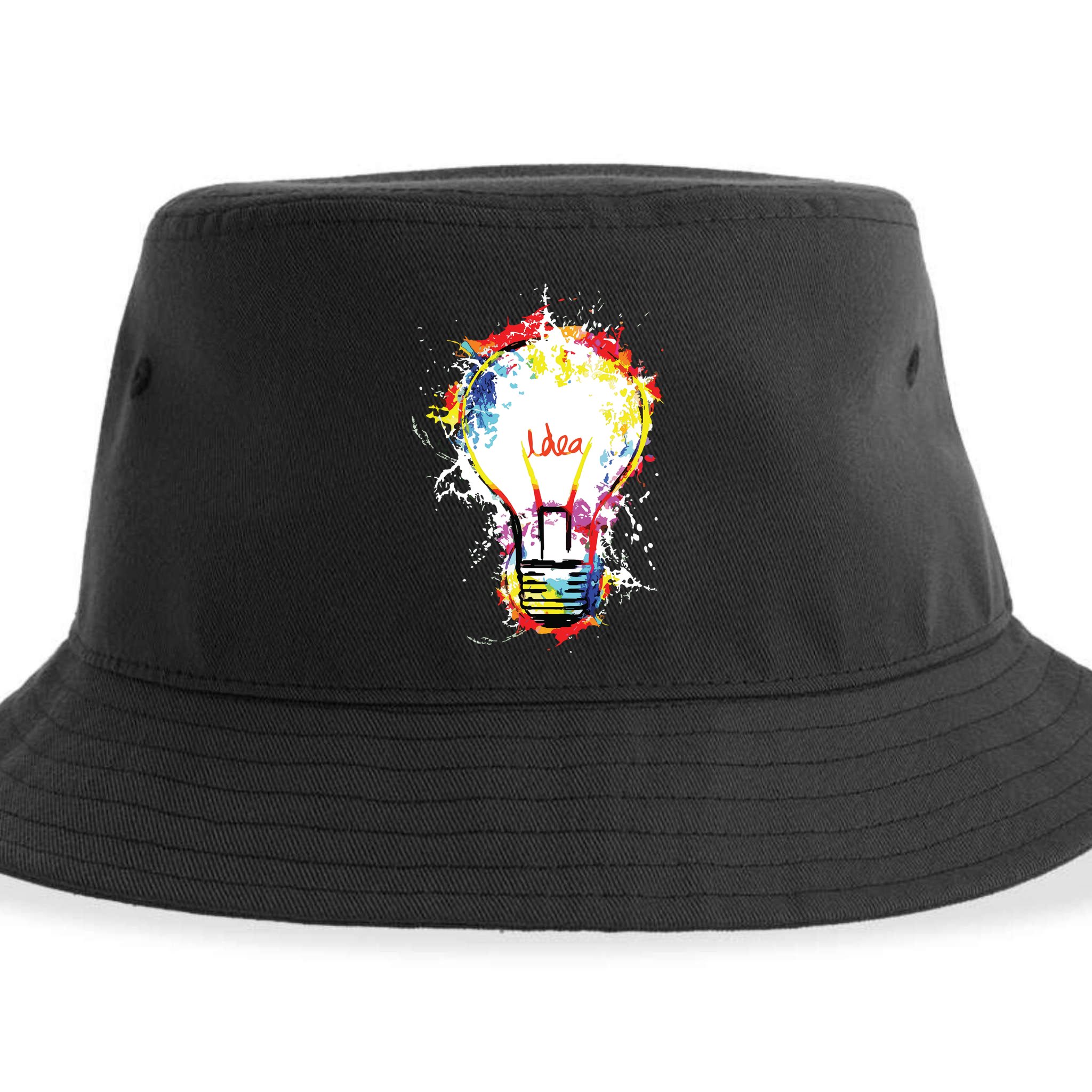Idea Explosion Creative Genius Light Bulb Women Sustainable Bucket Hat