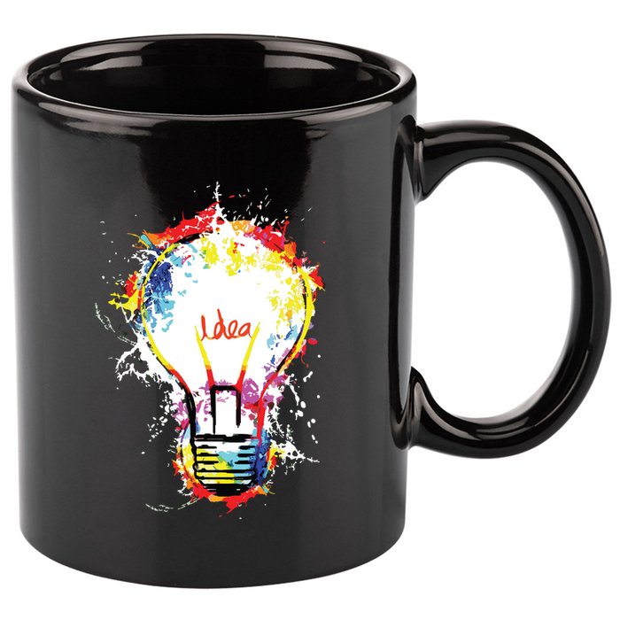 Idea Explosion Creative Genius Light Bulb Women 11oz C Handle Ceramic Mug