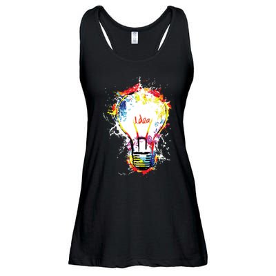 Idea Explosion Creative Genius Light Bulb Women Ladies Essential Flowy Tank