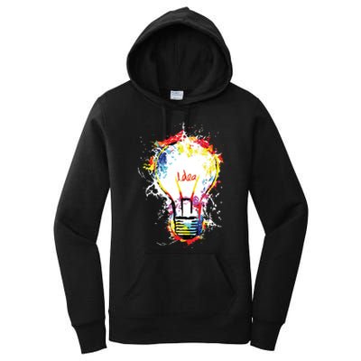 Idea Explosion Creative Genius Light Bulb Women Women's Pullover Hoodie