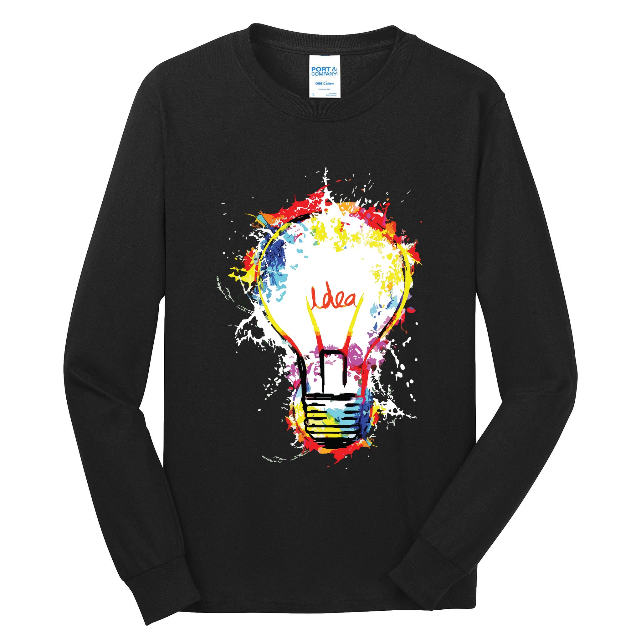Idea Explosion Creative Genius Light Bulb Women Tall Long Sleeve T-Shirt