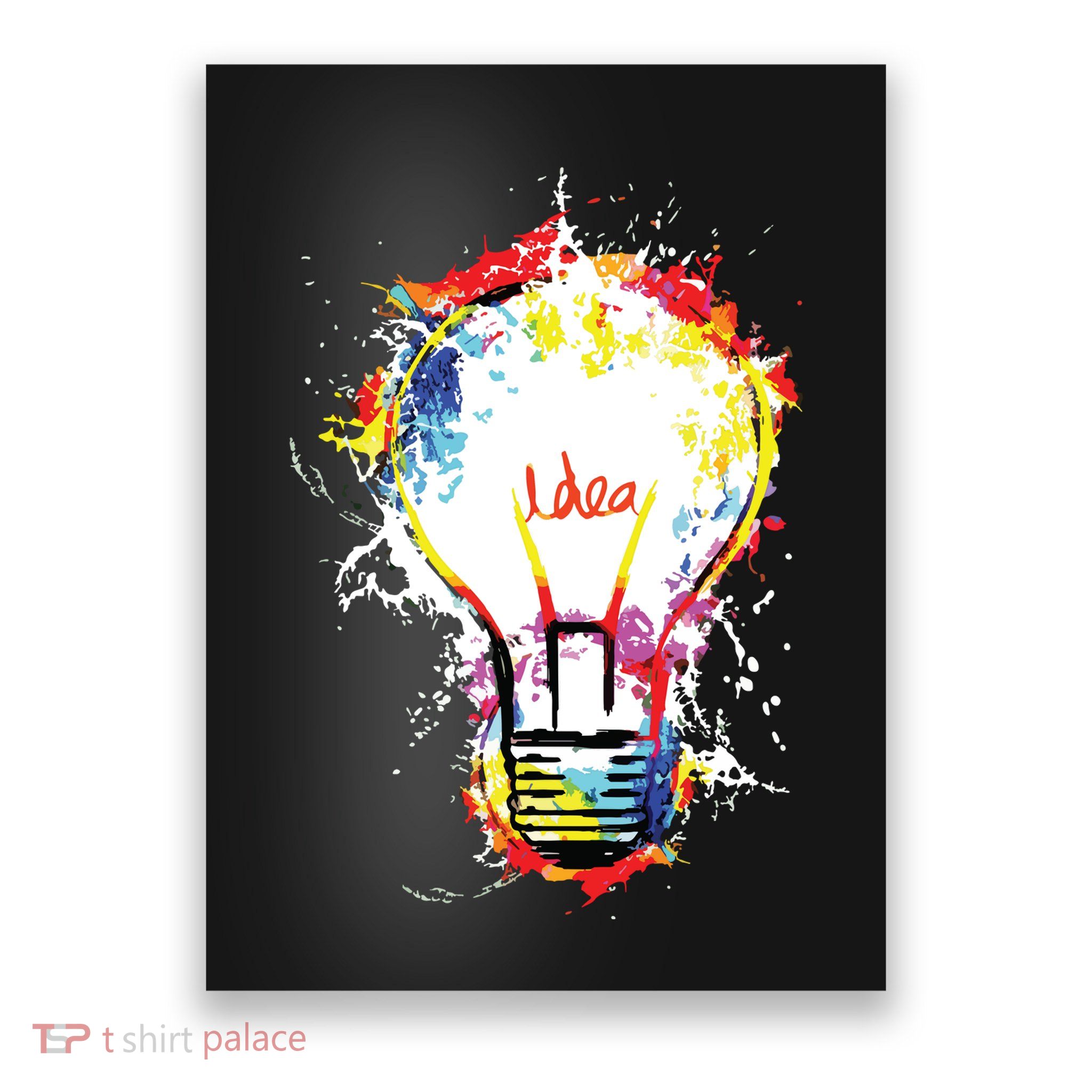 Idea Explosion Creative Genius Light Bulb Women Poster