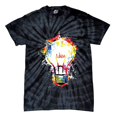 Idea Explosion Creative Genius Light Bulb Women Tie-Dye T-Shirt