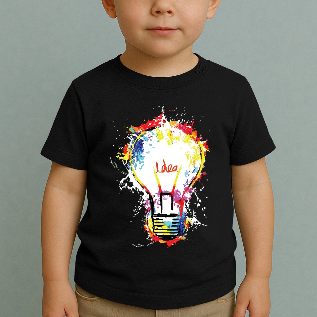 Idea Explosion Creative Genius Light Bulb Women Toddler T-Shirt