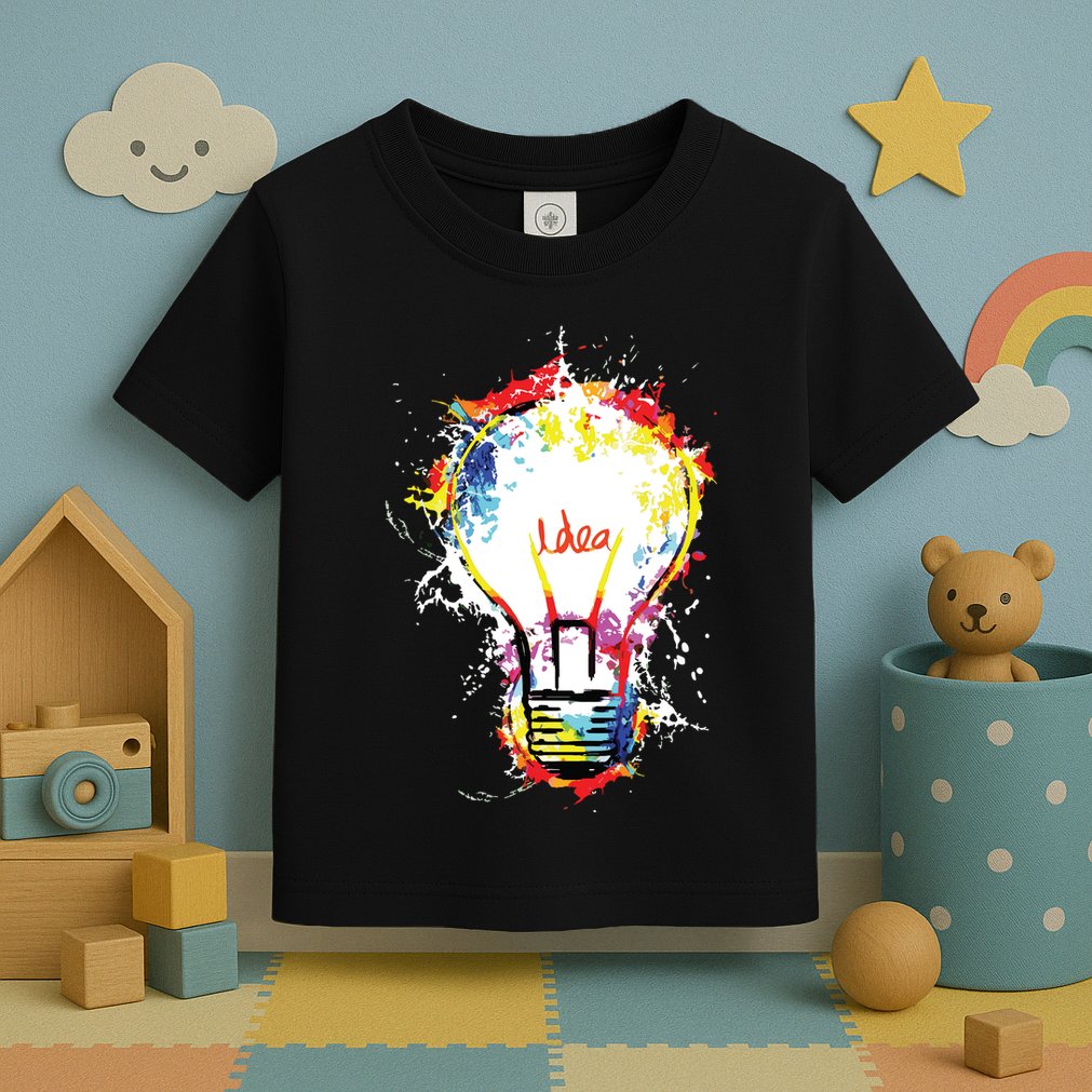Idea Explosion Creative Genius Light Bulb Women Toddler T-Shirt