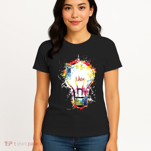 Idea Explosion Creative Genius Light Bulb Women Womens T-Shirt