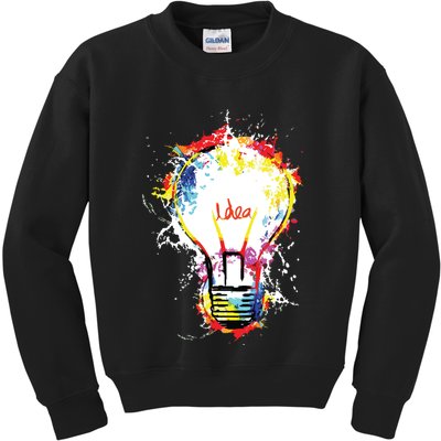 Idea Explosion Creative Genius Light Bulb Women Kids Sweatshirt