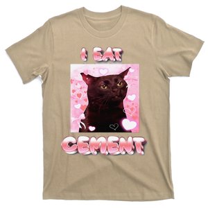 I Eat Cement Funny Cat Meme Internet Memes Humorous Joke Pun T-Shirt