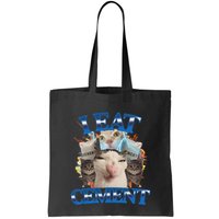 I Eat Cement Cursed Cat Funny Oddly Specific Dank Meme Bag