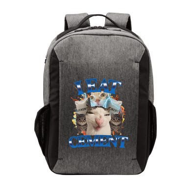 I Eat Cement Cursed Cat Funny Oddly Specific Dank Meme Vector Backpack