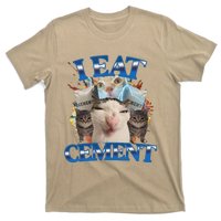 I Eat Cement Cursed Cat Funny Oddly Specific Dank Meme T-Shirt