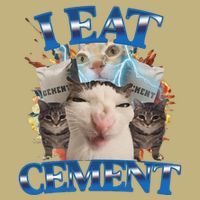 I Eat Cement Cursed Cat Funny Oddly Specific Dank Meme T-Shirt
