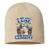 I Eat Cement Cursed Cat Funny Oddly Specific Dank Meme Sustainable Beanie