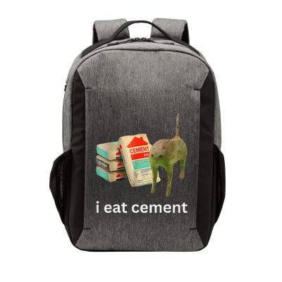 I Eat Cement Cursed Cat Funny Meme Vector Backpack