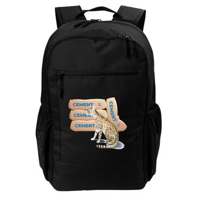 I Eat Cement Cat Funny Oddly Specific Meme Daily Commute Backpack