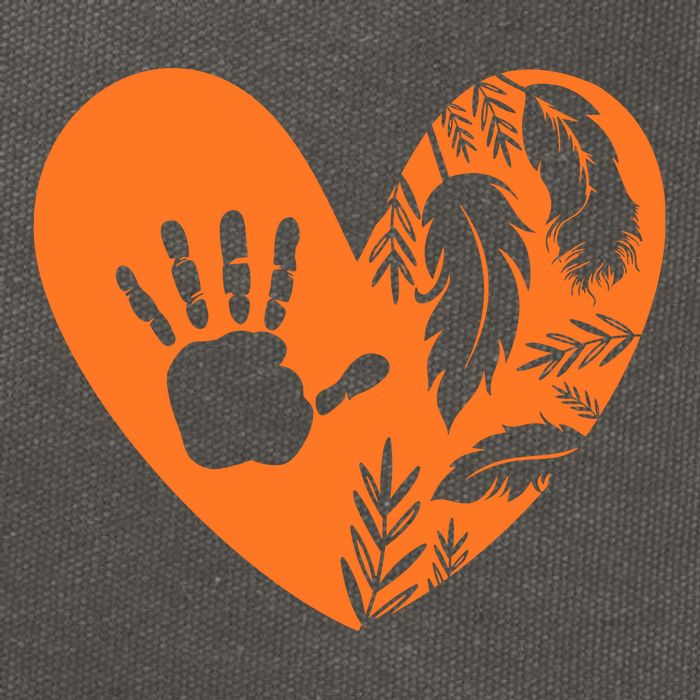 Indigenous Every Child Matters Orange Day Supporter Cotton Canvas Backpack