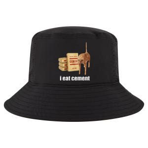 I Eat Cement Cursed Cat Funny Oddly Specific Weird Cool Comfort Performance Bucket Hat