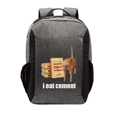 I Eat Cement Cursed Cat Funny Oddly Specific Weird Vector Backpack