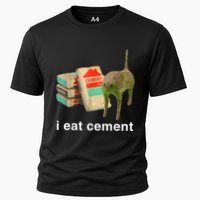 I Eat Cement Cursed Cat Funny Oddly Specific Dank Performance Shirt