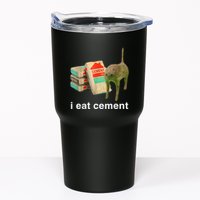 I Eat Cement Cursed Cat Funny Oddly Specific Dank Tumbler
