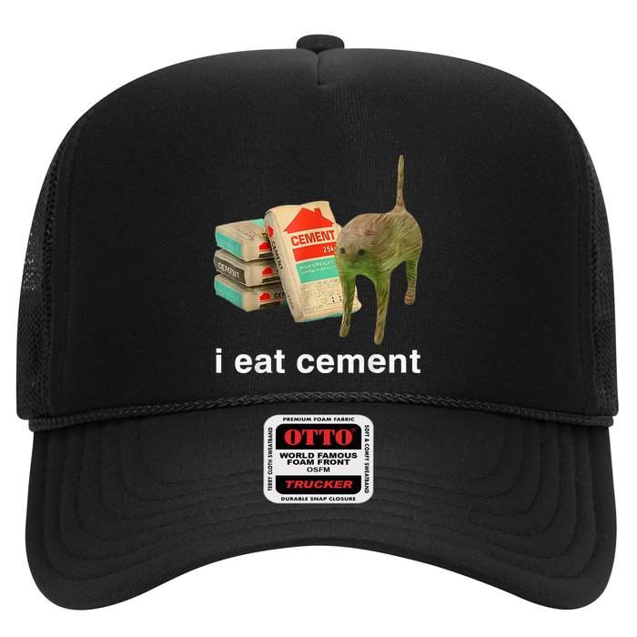 I Eat Cement Cursed Cat Funny Oddly Specific Dank Hat