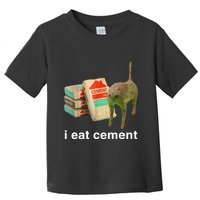 I Eat Cement Cursed Cat Funny Oddly Specific Dank Toddler T-Shirt